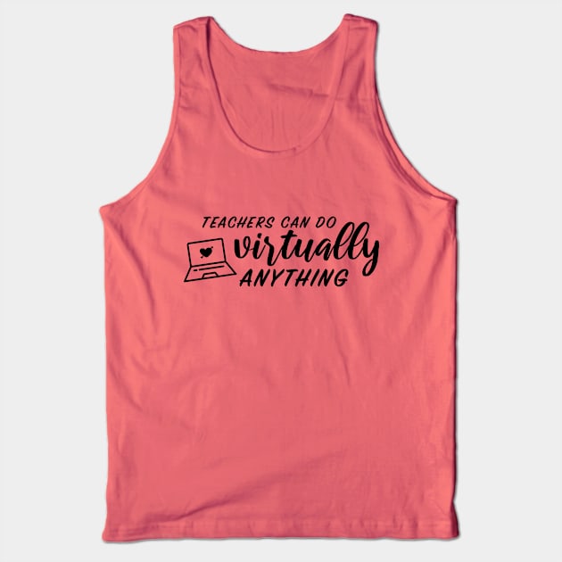 Gift for Teacher Appreciation Social Distance Back to School Quarantine Tank Top by MoodPalace